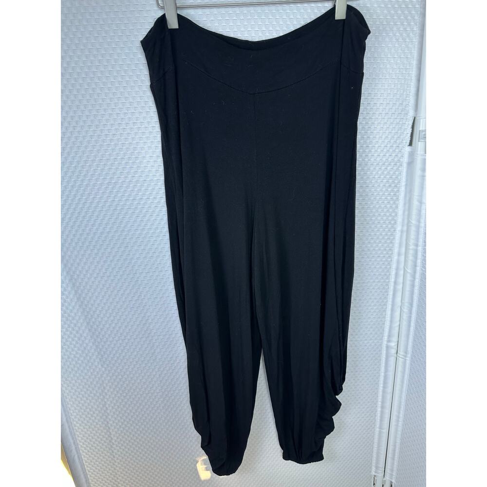 Transparente barrel leg black stretch pants XL Made in Germany